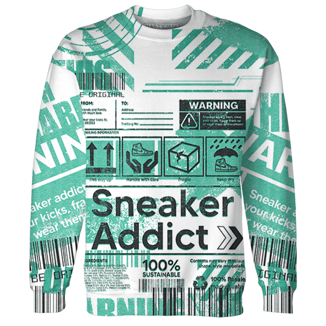 High OG Green Glow 1s Hoodie Match Sneaker Addict 3D All-Over Print - NastyJamz