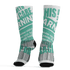 High OG Green Glow 1s Socks Match Sneaker Addict 3D All-Over Print Warning - NastyJamz