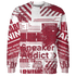 High White Team Red 1s Sweatshirt Match Sneaker Addict 3D All-Over Print Warning - NastyJamz