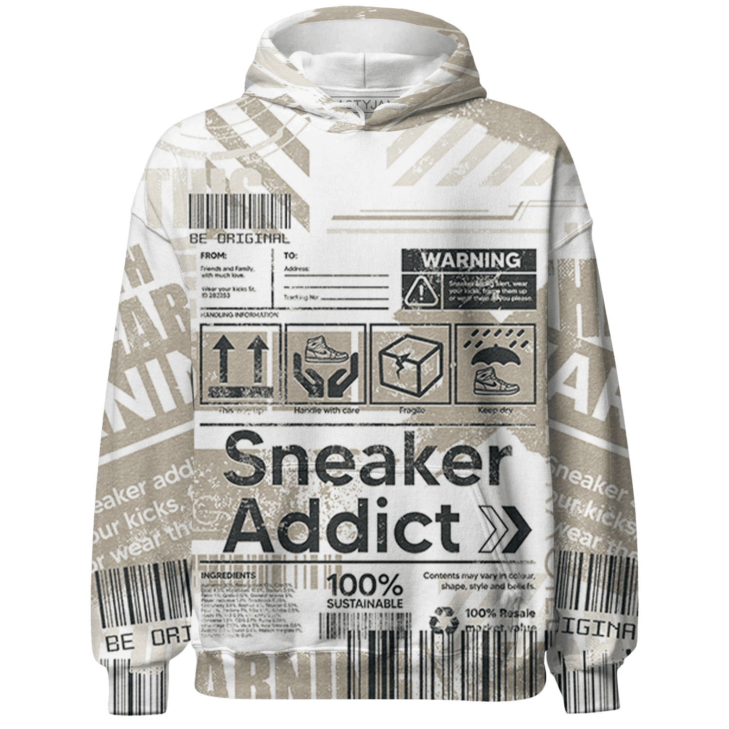 Latte 1s Sweatshirt Match Sneaker Addict 3D All-Over Print - NastyJamz