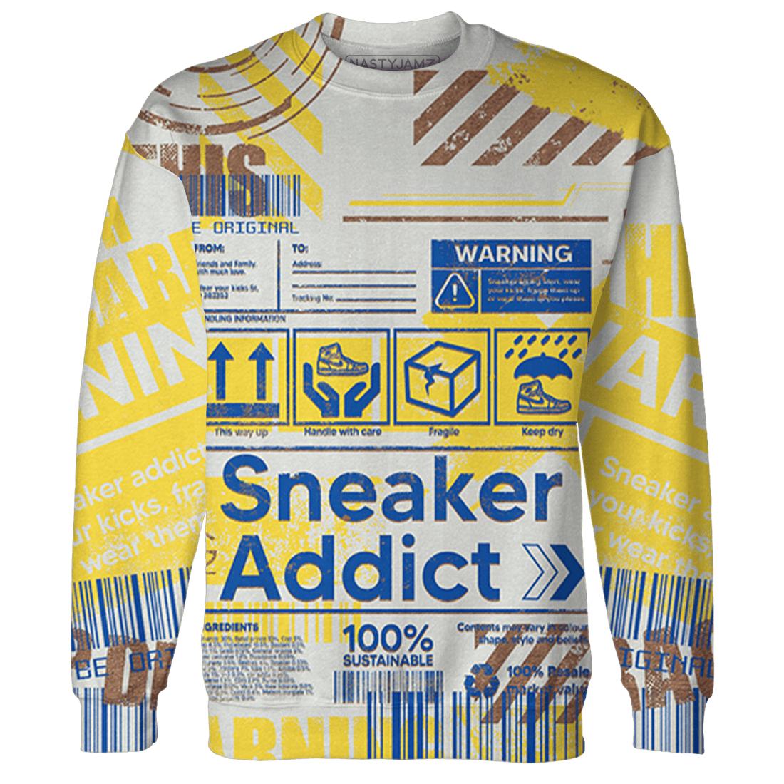 Low OG Canary TVSC 1s Sweatshirt Match Sneaker Addict 3D All-Over Print Warning - NastyJamz