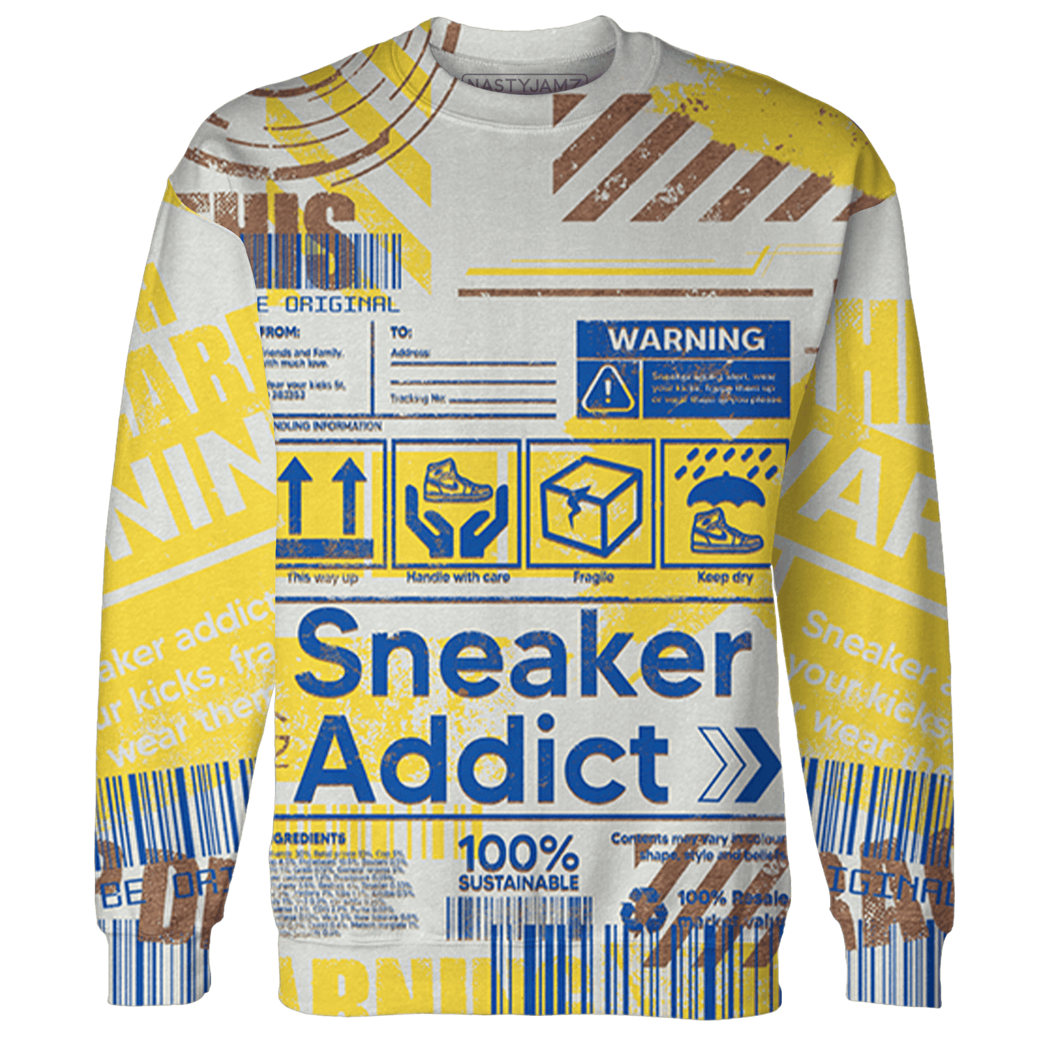 Low OG Canary TVSC 1s Sweatshirt Match Sneaker Addict 3D All-Over Print Warning - NastyJamz