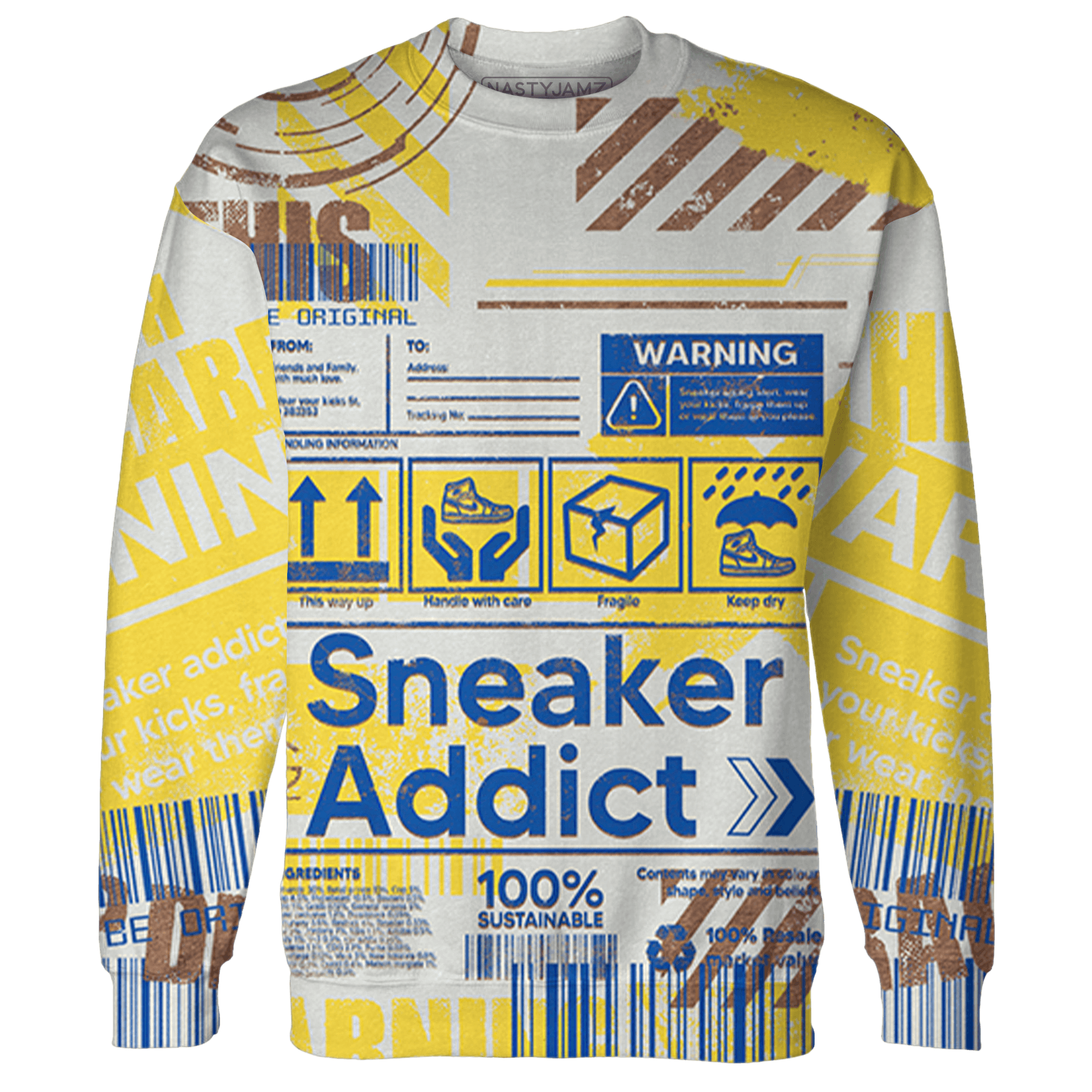 Low OG Canary TVSC 1s Sweatshirt Match Sneaker Addict 3D All-Over Print Warning - NastyJamz