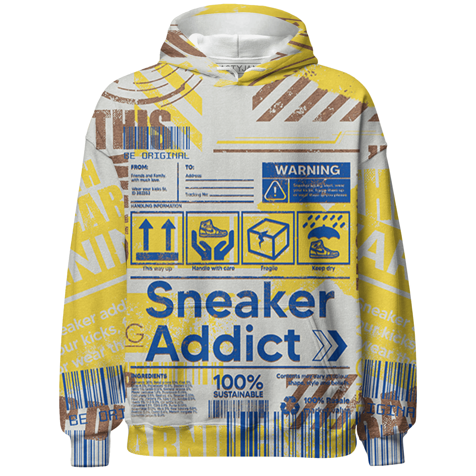 Low OG Canary TVSC 1s Hoodie Match Sneaker Addict 3D All-Over Print Warning - NastyJamz