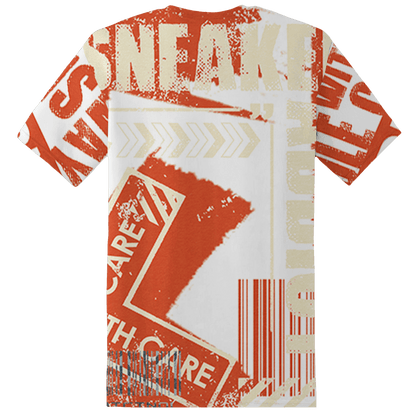 Georgia Peach 3s T Shirt Match Sneaker Addict 3D All-Over Print Warning - NastyJamz