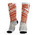 Georgia Peach 3s Socks Match Sneaker Addict 3D All-Over Print Warning - NastyJamz
