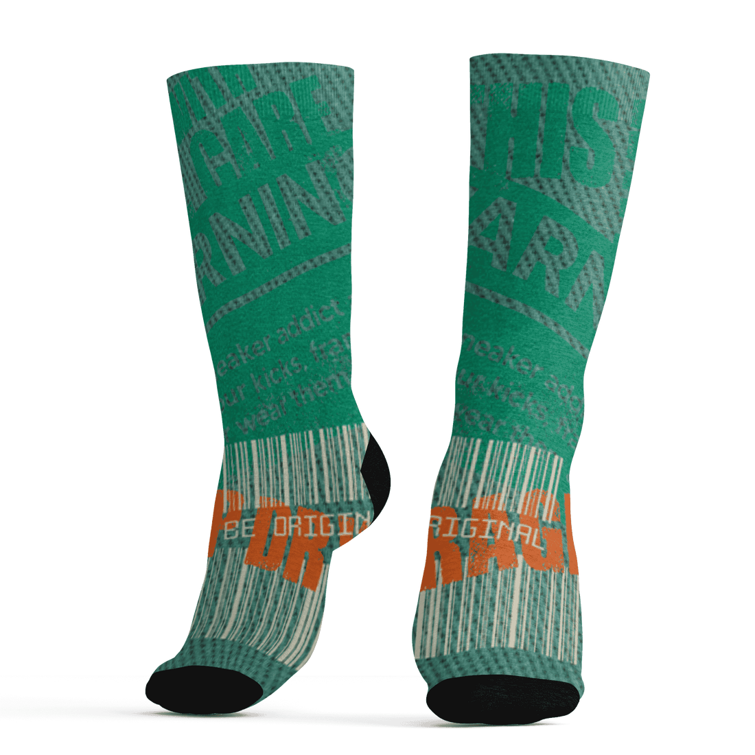 Nina CN Abney 3s Socks Match Sneaker Addict 3D All-Over Print Warning - NastyJamz