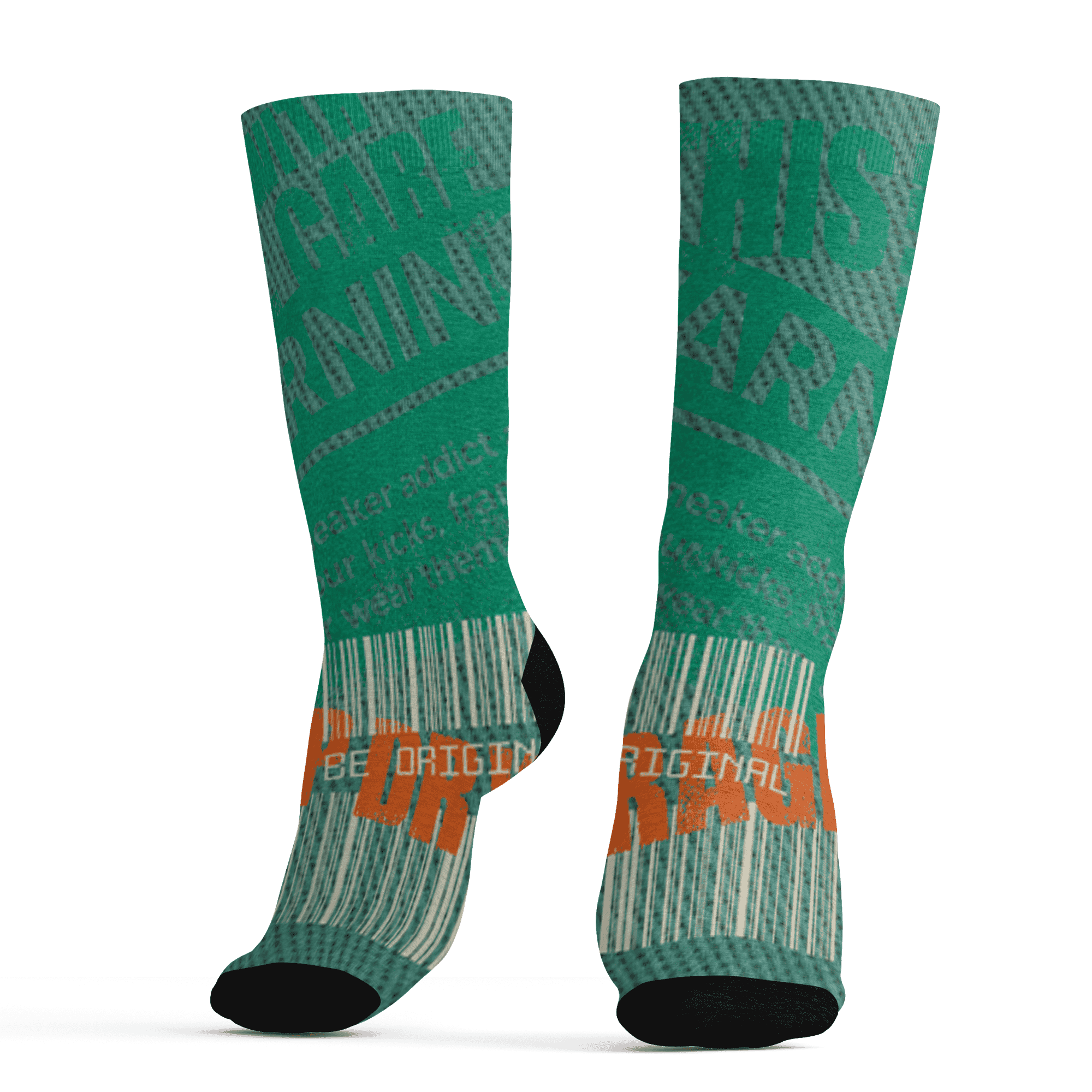 Nina CN Abney 3s Socks Match Sneaker Addict 3D All-Over Print Warning - NastyJamz