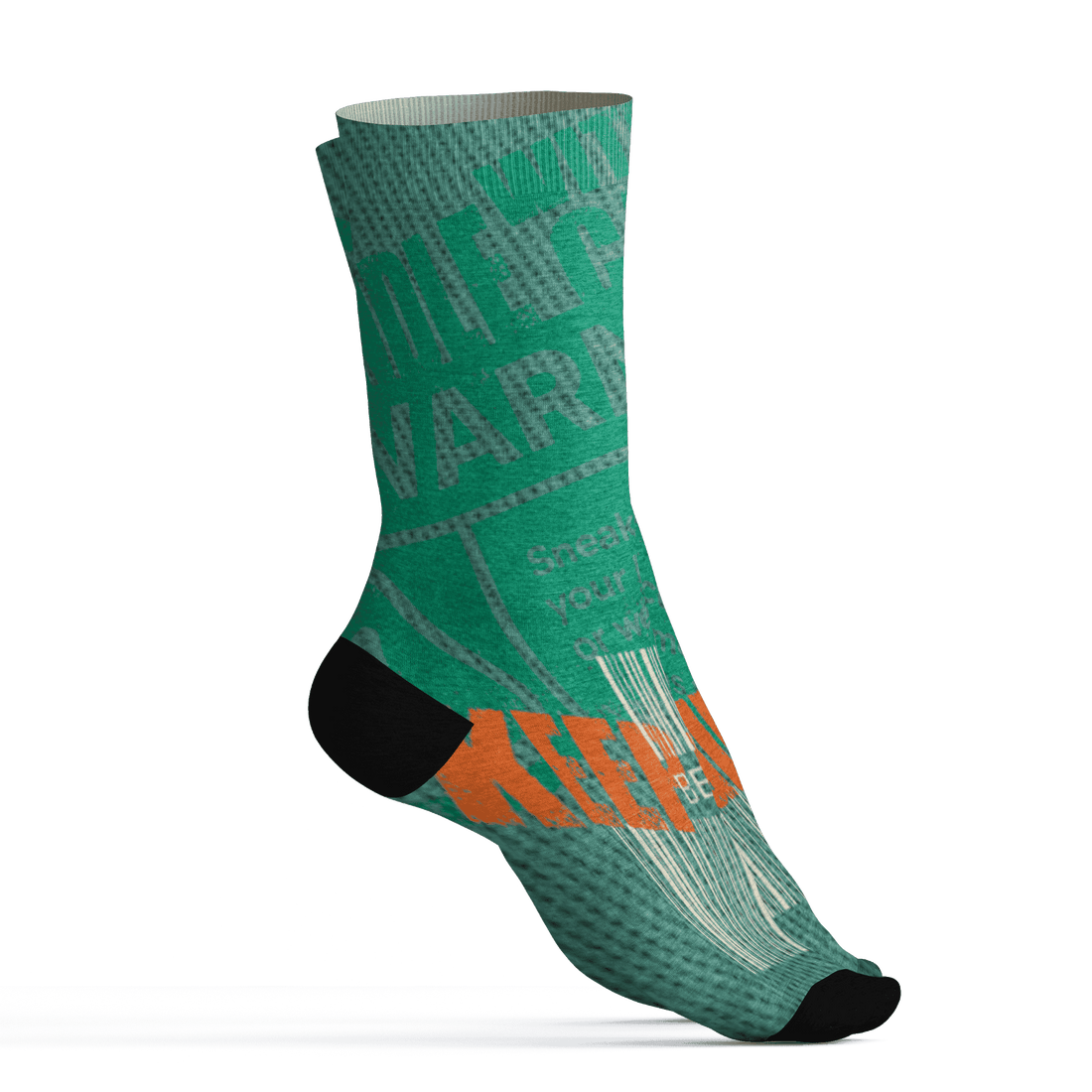 Nina CN Abney 3s Socks Match Sneaker Addict 3D All-Over Print Warning - NastyJamz