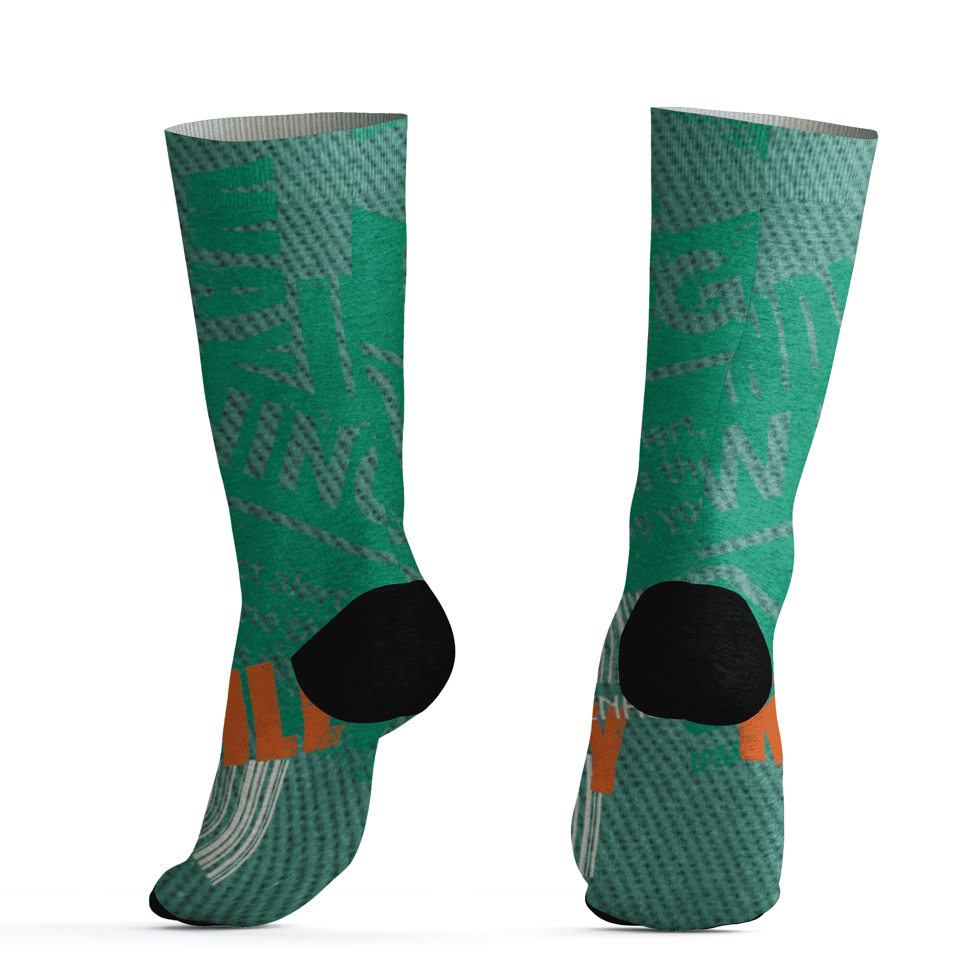 Nina CN Abney 3s Socks Match Sneaker Addict 3D All-Over Print Warning - NastyJamz