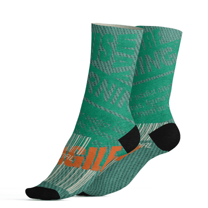 Nina CN Abney 3s Socks Match Sneaker Addict 3D All-Over Print Warning - NastyJamz