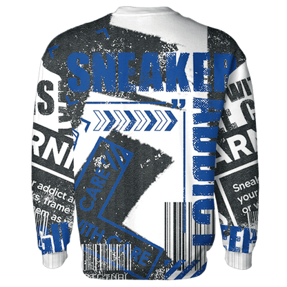 Quaiii 54 3s Sweatshirt Match Sneaker Addict 3D All-Over Print Warning - NastyJamz