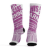 GS Hyper Violet 4s Socks Match Sneaker Addict 3D All-Over Print Warning - NastyJamz