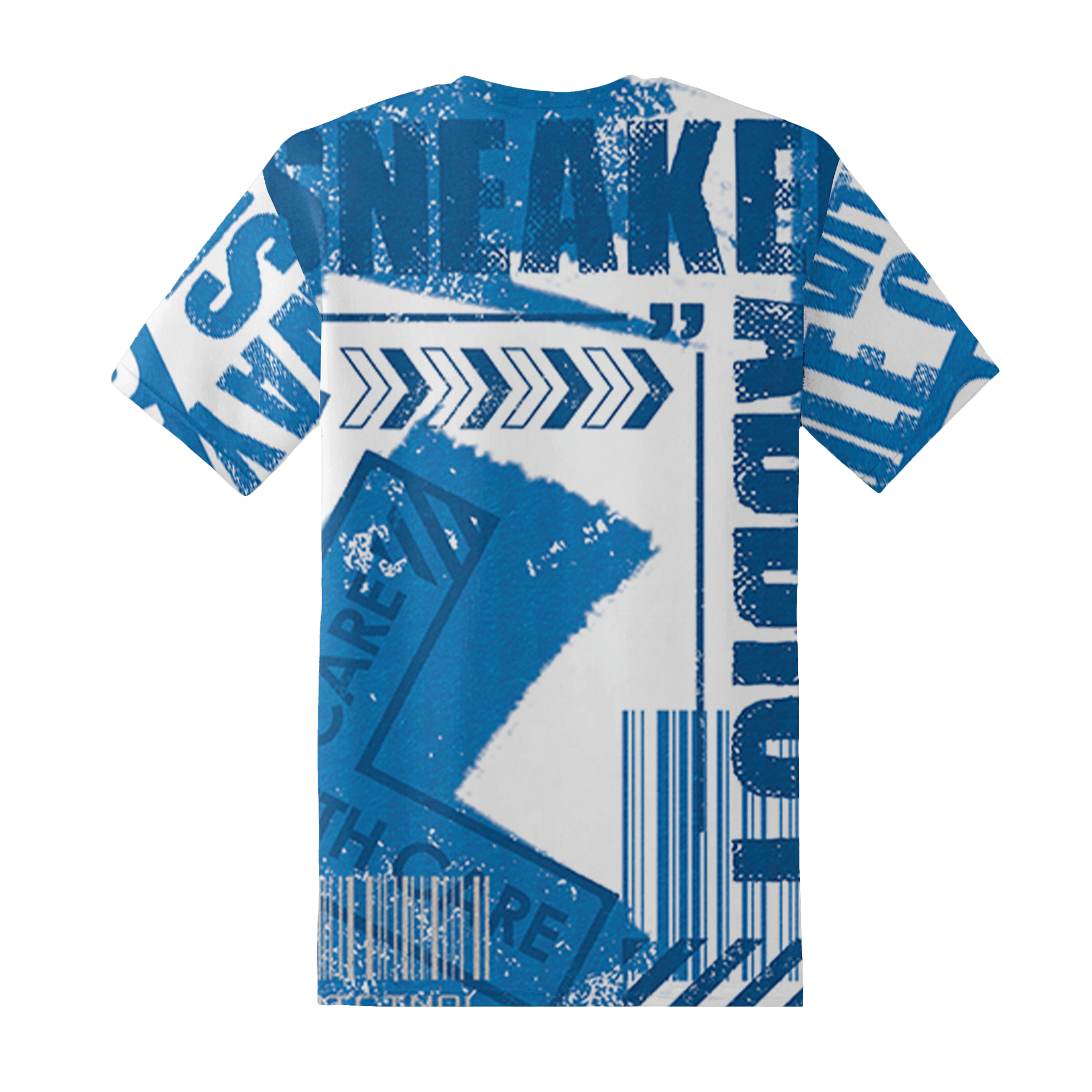 Industrial Blue 4s T Shirt Match Sneaker Addict 3D All-Over Print Warning - NastyJamz