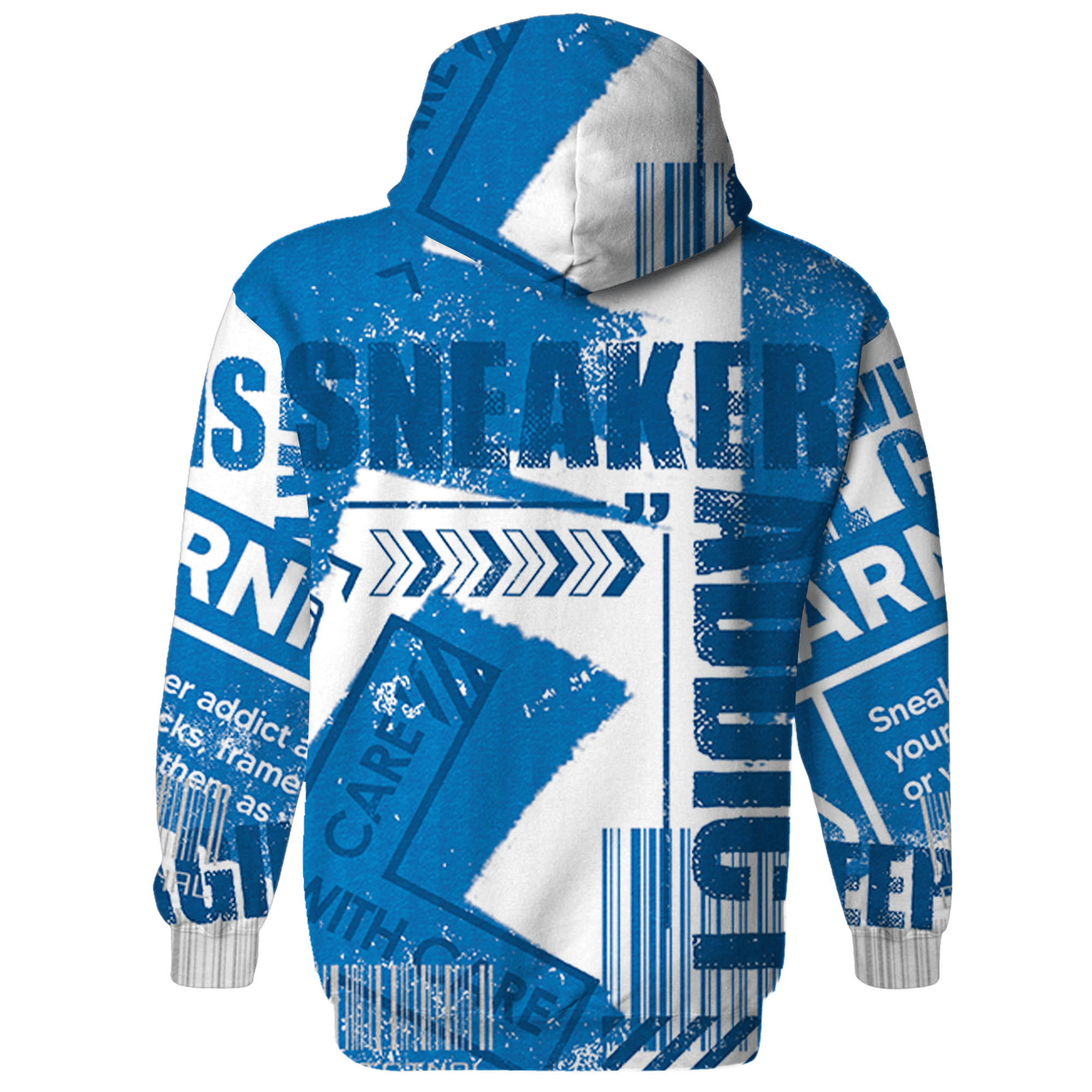Industrial Blue 4s Sweatshirt Match Sneaker Addict 3D All-Over Print - NastyJamz