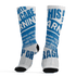 Industrial Blue 4s Socks Match Sneaker Addict 3D All-Over Print Warning - NastyJamz