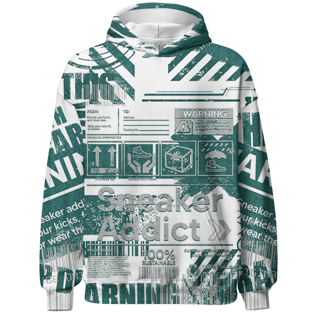 Oxidized Green 4s Sweatshirt Match Sneaker Addict 3D All-Over Print - NastyJamz