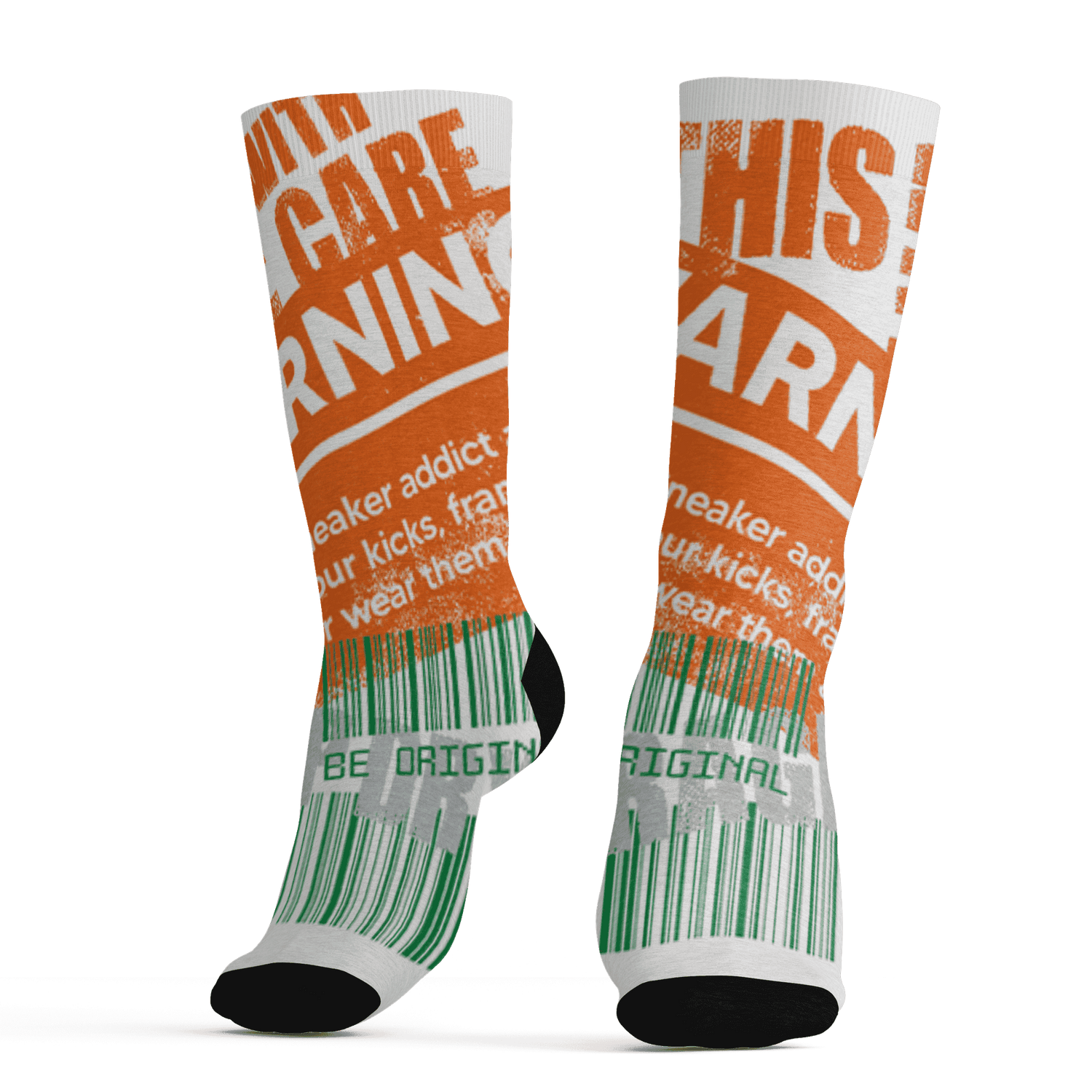 AJ 5 MAM Hurricanes Socks Match Sneaker Addict 3D All-Over Print Warning - NastyJamz