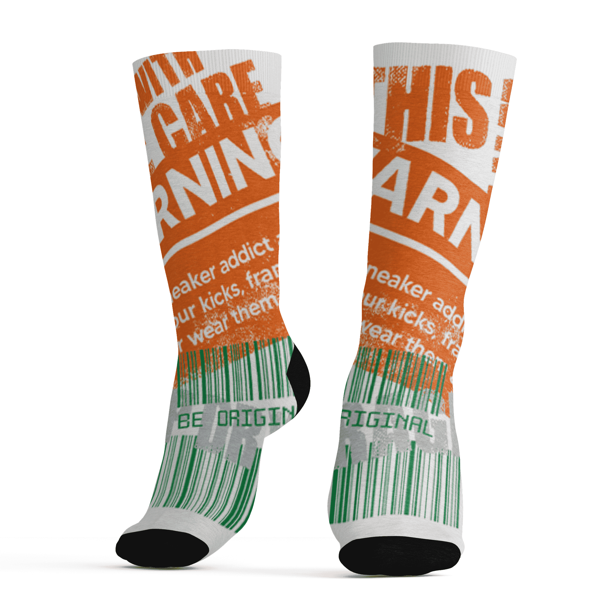 AJ 5 MAM Hurricanes Socks Match Sneaker Addict 3D All-Over Print Warning - NastyJamz
