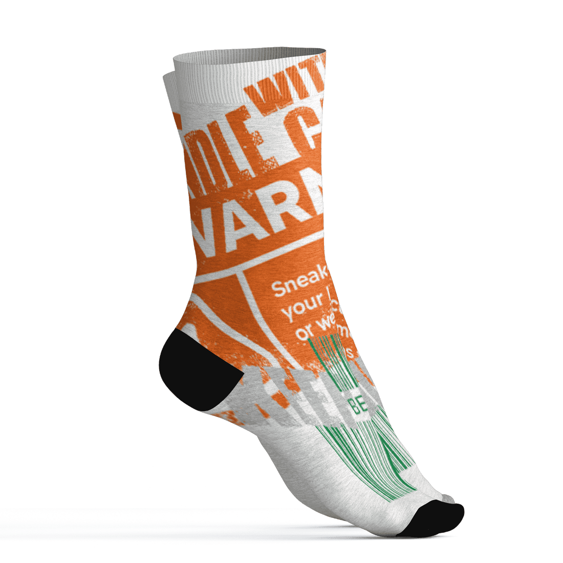 AJ 5 MAM Hurricanes Socks Match Sneaker Addict 3D All-Over Print Warning - NastyJamz