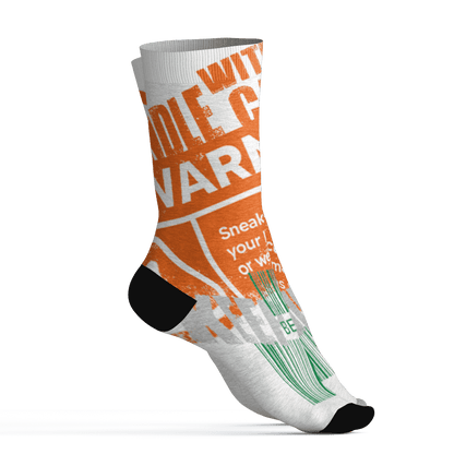 AJ 5 MAM Hurricanes Socks Match Sneaker Addict 3D All-Over Print Warning - NastyJamz