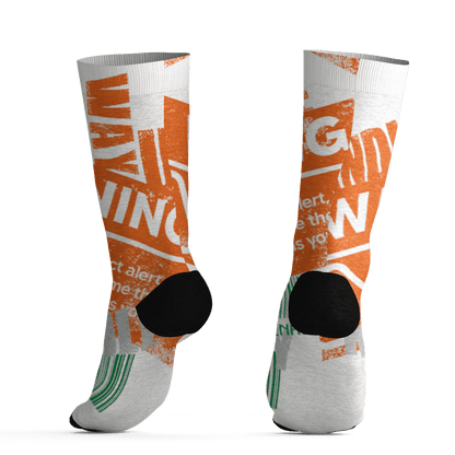 AJ 5 MAM Hurricanes Socks Match Sneaker Addict 3D All-Over Print Warning - NastyJamz
