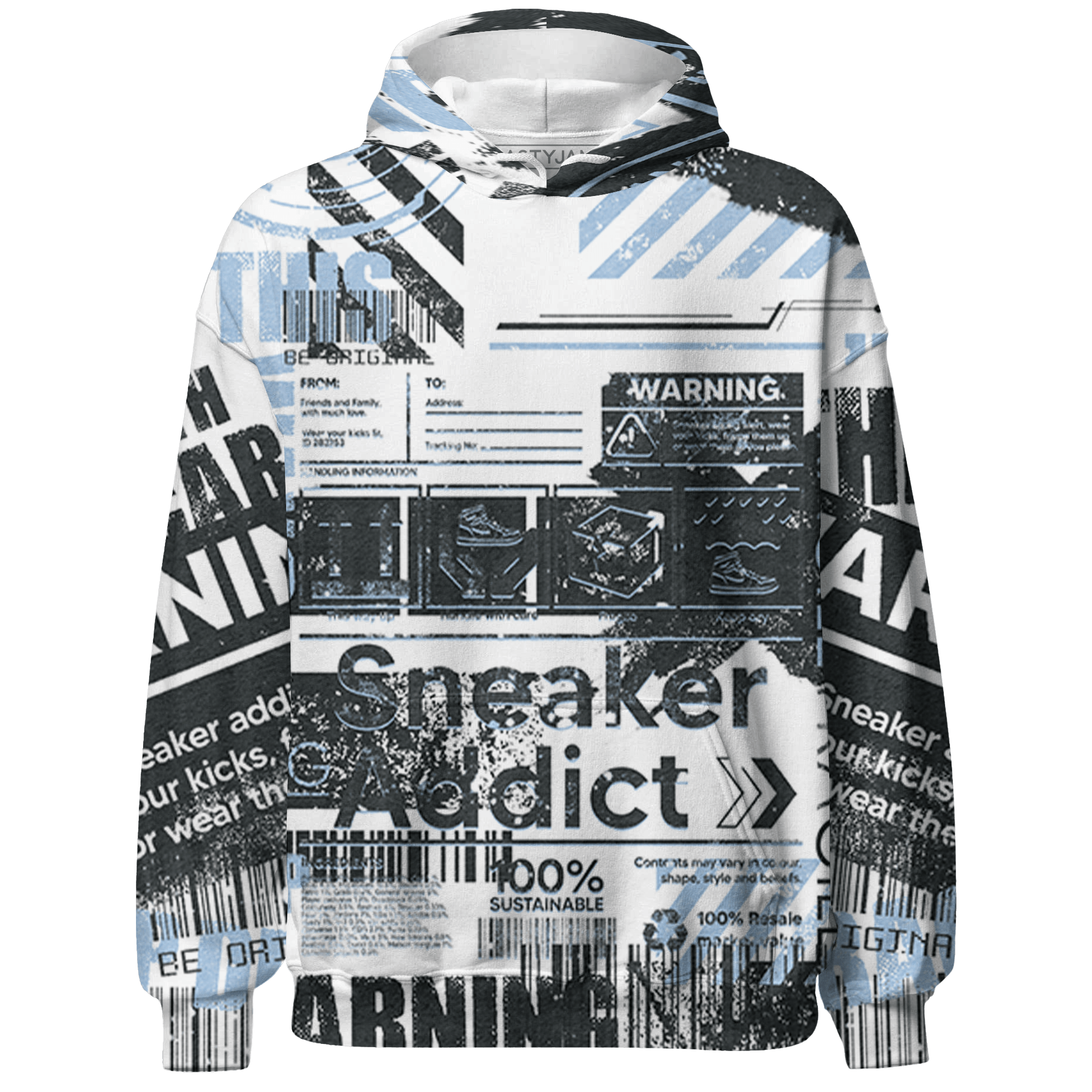 Reverse Oreo 6s Hoodie Match Sneaker Addict 3D All-Over Print Warning - NastyJamz