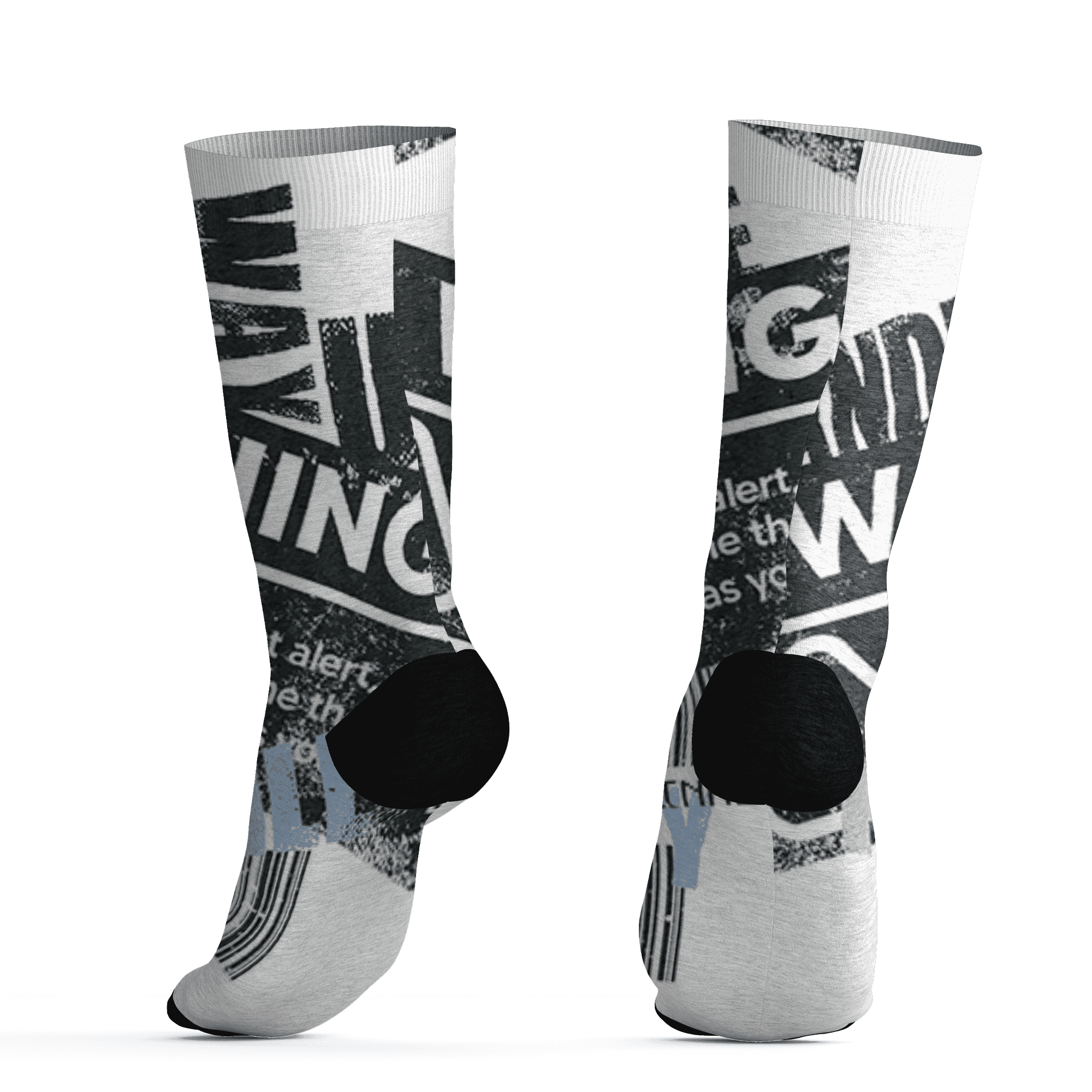 AJ 6 Reverse Oreo Socks Match Sneaker Addict 3D All-Over Print Warning - NastyJamz