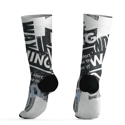 AJ 6 Reverse Oreo Socks Match Sneaker Addict 3D All-Over Print Warning - NastyJamz