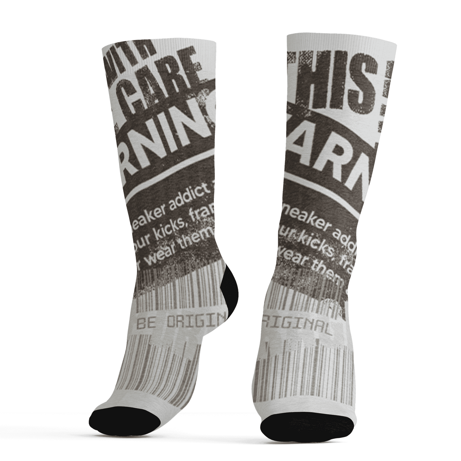 Dunk Low Baroque Brown Socks Match Sneaker Addict 3D All-Over Print Warning - NastyJamz