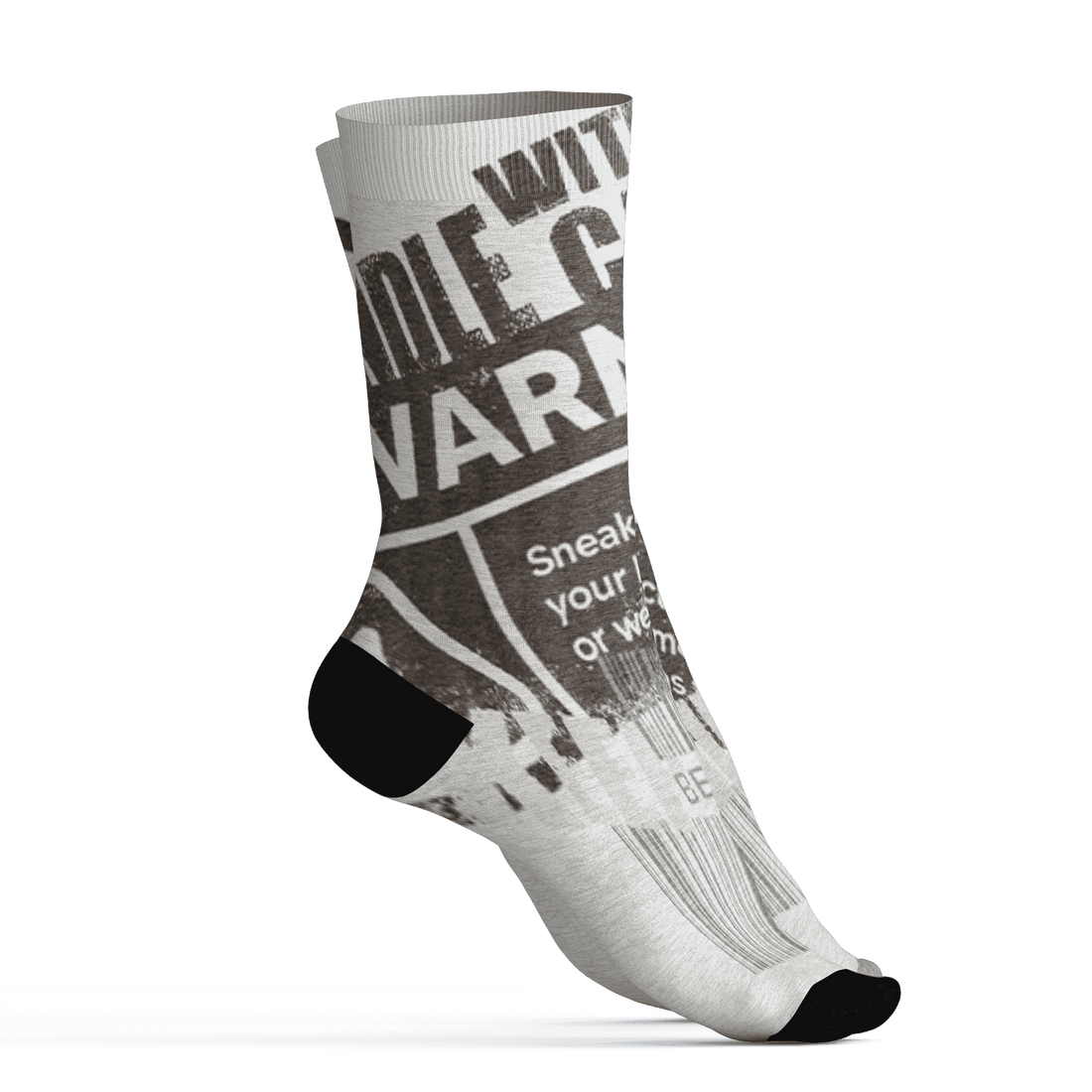 Dunk Low Baroque Brown Socks Match Sneaker Addict 3D All-Over Print Warning - NastyJamz