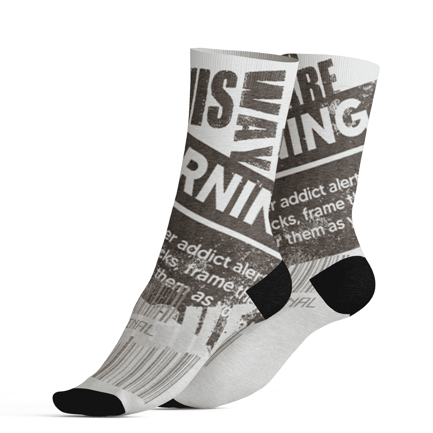 Dunk Low Baroque Brown Socks Match Sneaker Addict 3D All-Over Print Warning - NastyJamz