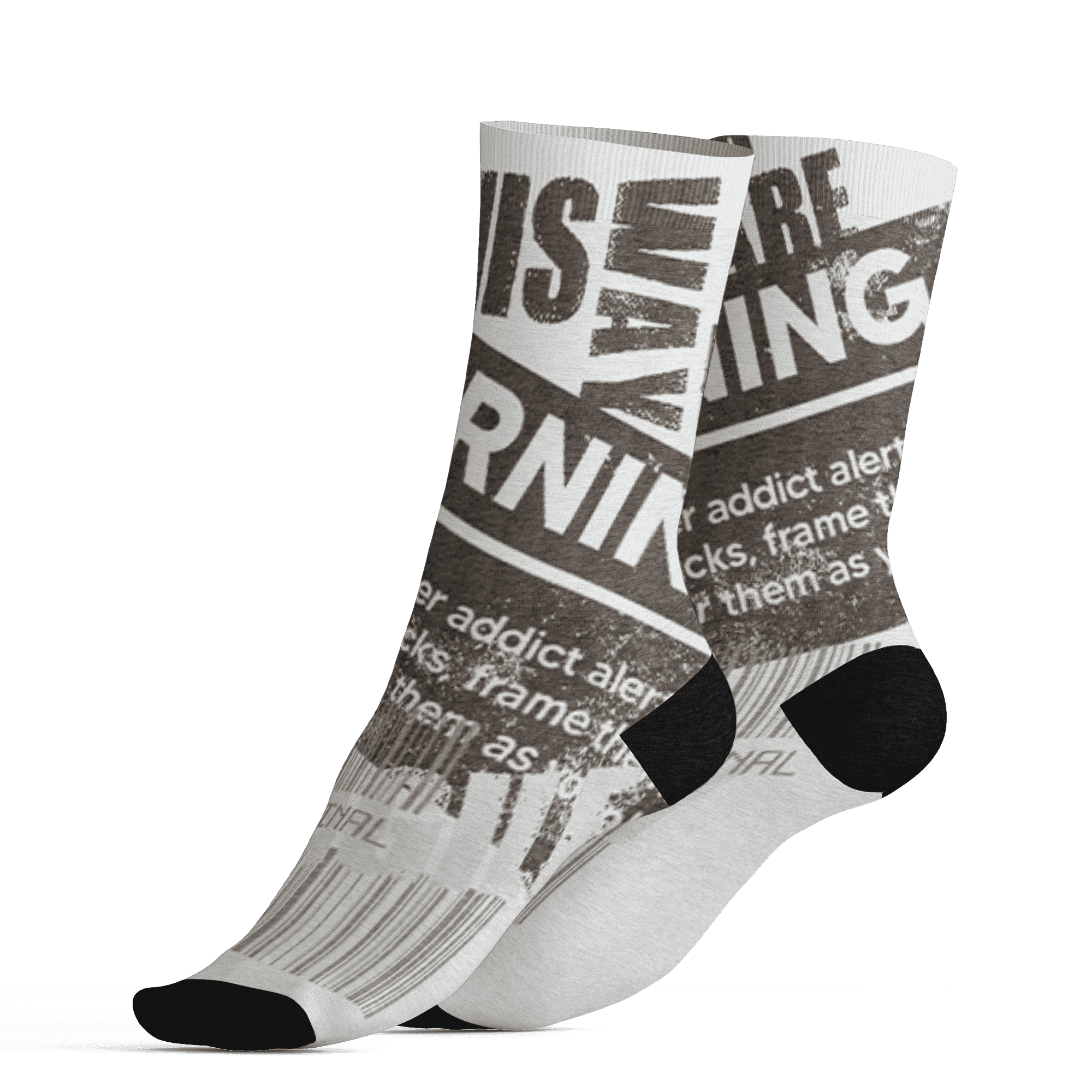 Dunk Low Baroque Brown Socks Match Sneaker Addict 3D All-Over Print Warning - NastyJamz