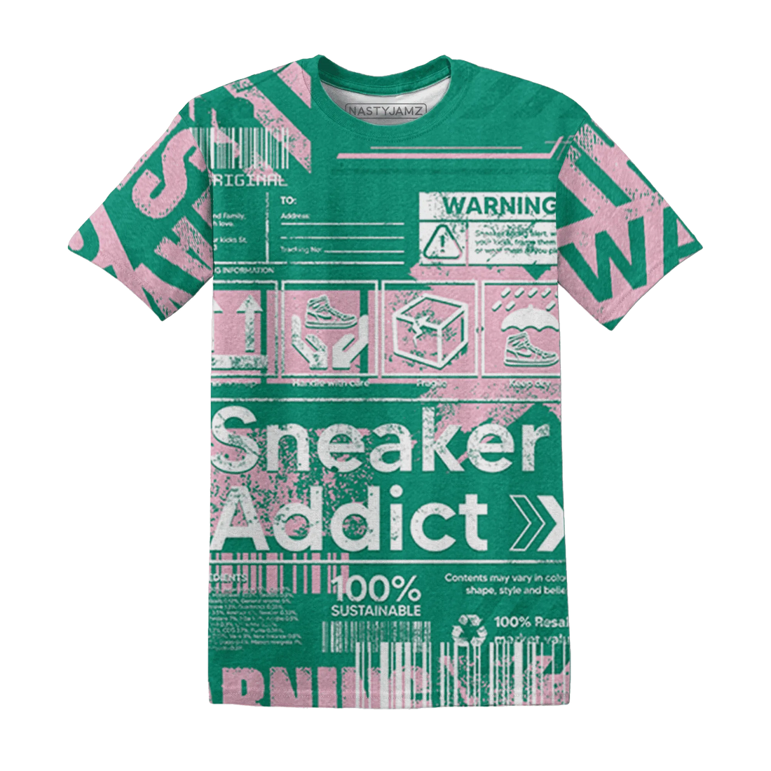 Dunk-Pink-Malachite-Medium-Soft-Low-Sail-T-Shirt-Match-Sneaker-Addict-3D-Warning