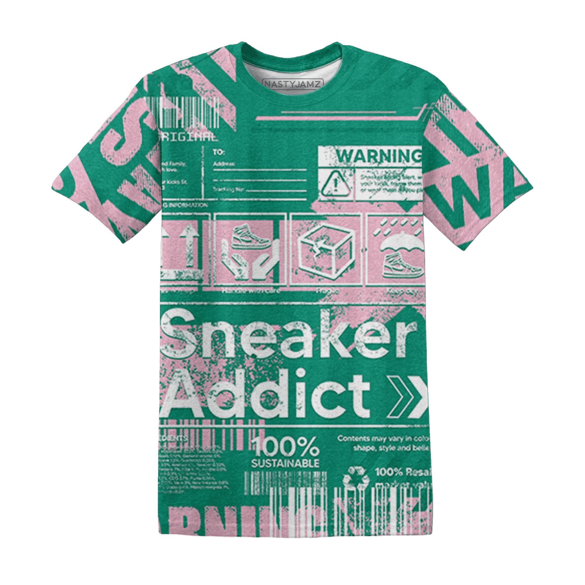Dunk-Pink-Malachite-Medium-Soft-Low-Sail-T-Shirt-Match-Sneaker-Addict-3D-Warning