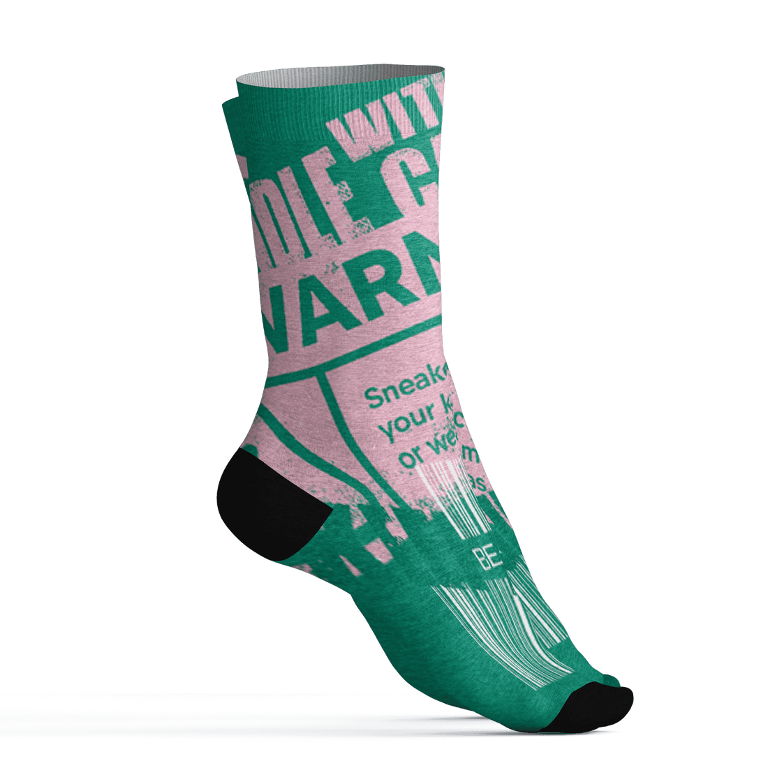 Dunk-Pink-Malachite-Medium-Soft-Low-Sail-Socks-Match-Sneaker-Addict-3D-Warning