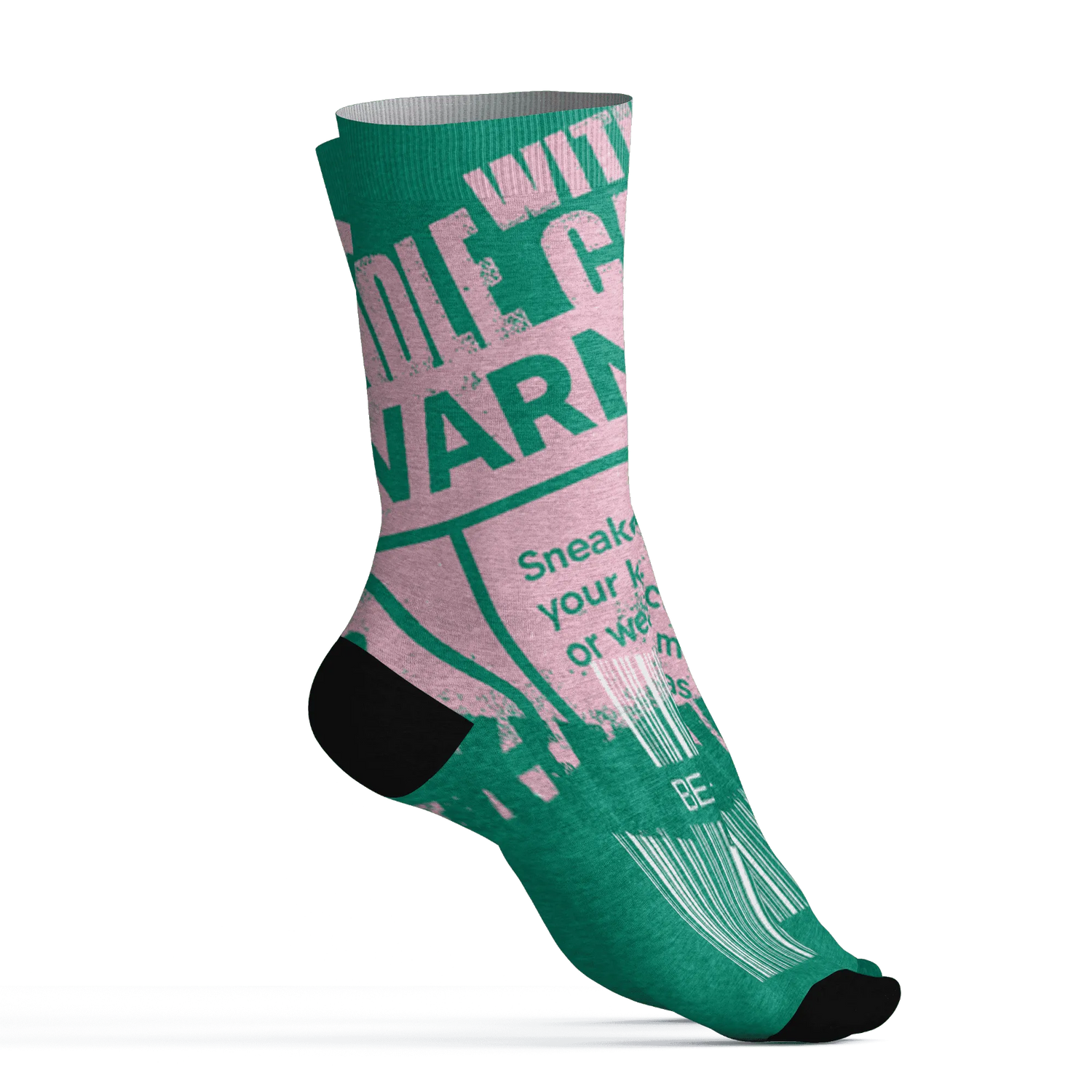 Dunk-Pink-Malachite-Medium-Soft-Low-Sail-Socks-Match-Sneaker-Addict-3D-Warning