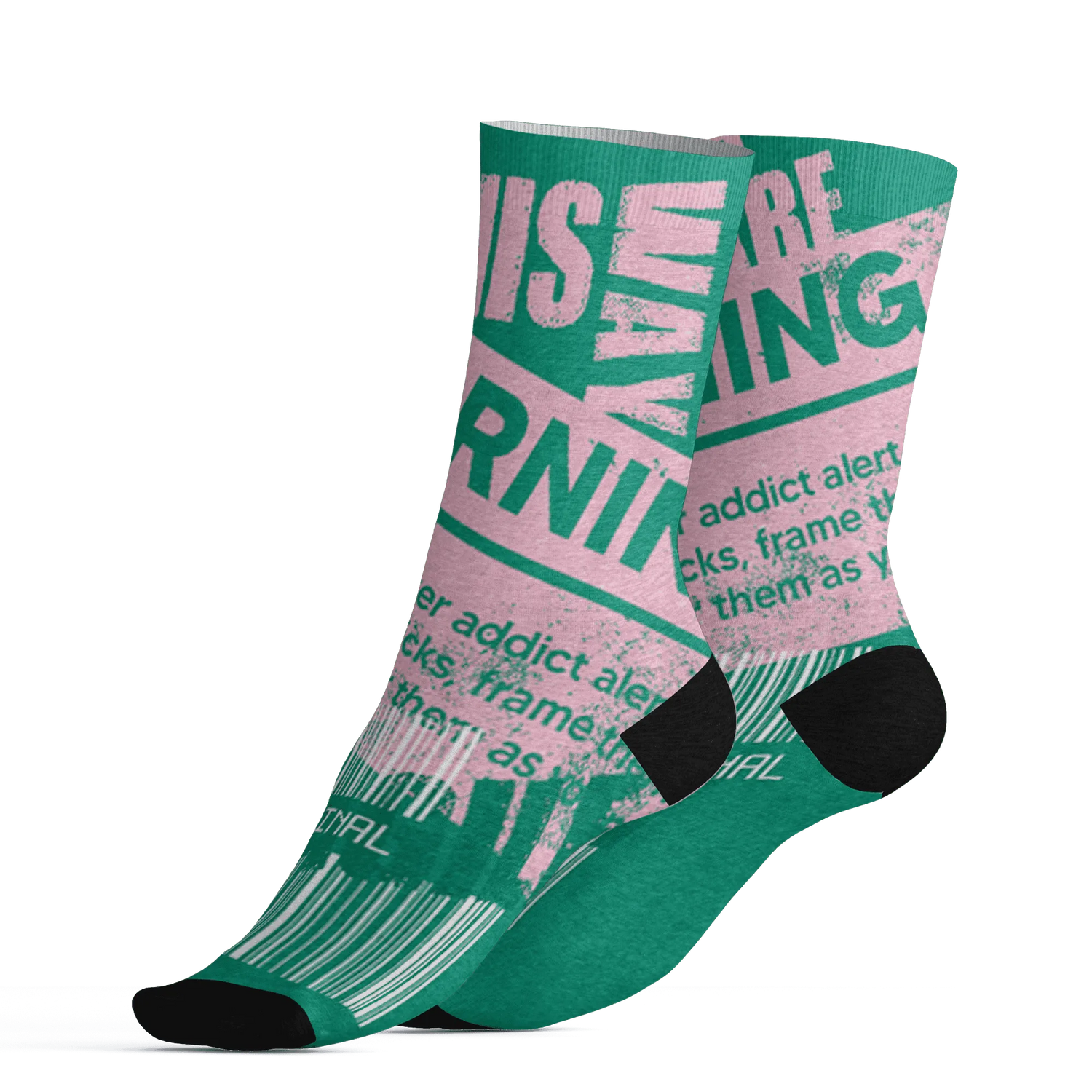Dunk-Pink-Malachite-Medium-Soft-Low-Sail-Socks-Match-Sneaker-Addict-3D-Warning