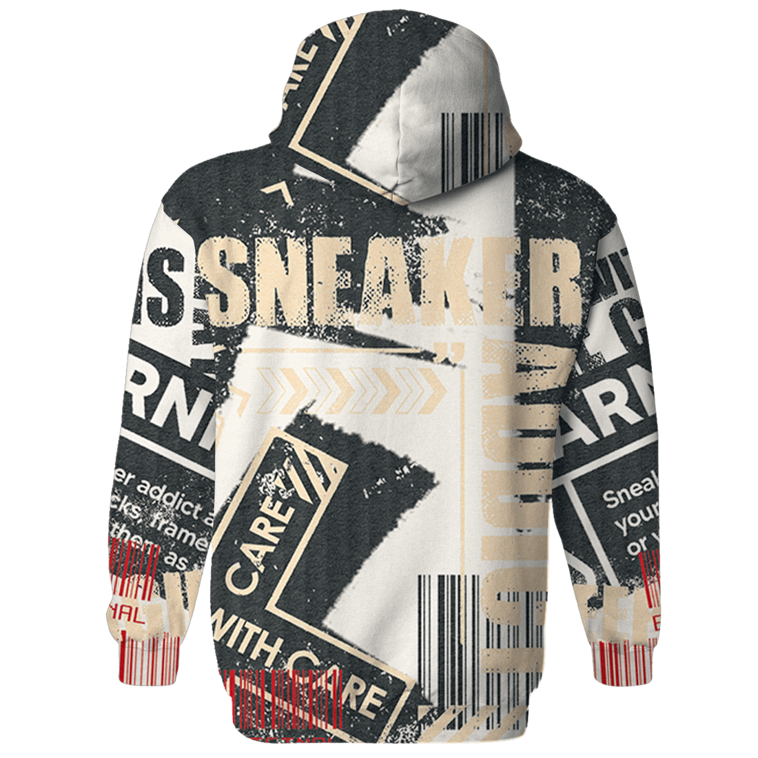 Jumman Jack University Red Hoodie Match Sneaker Addict 3D All-Over Print Warning - NastyJamz