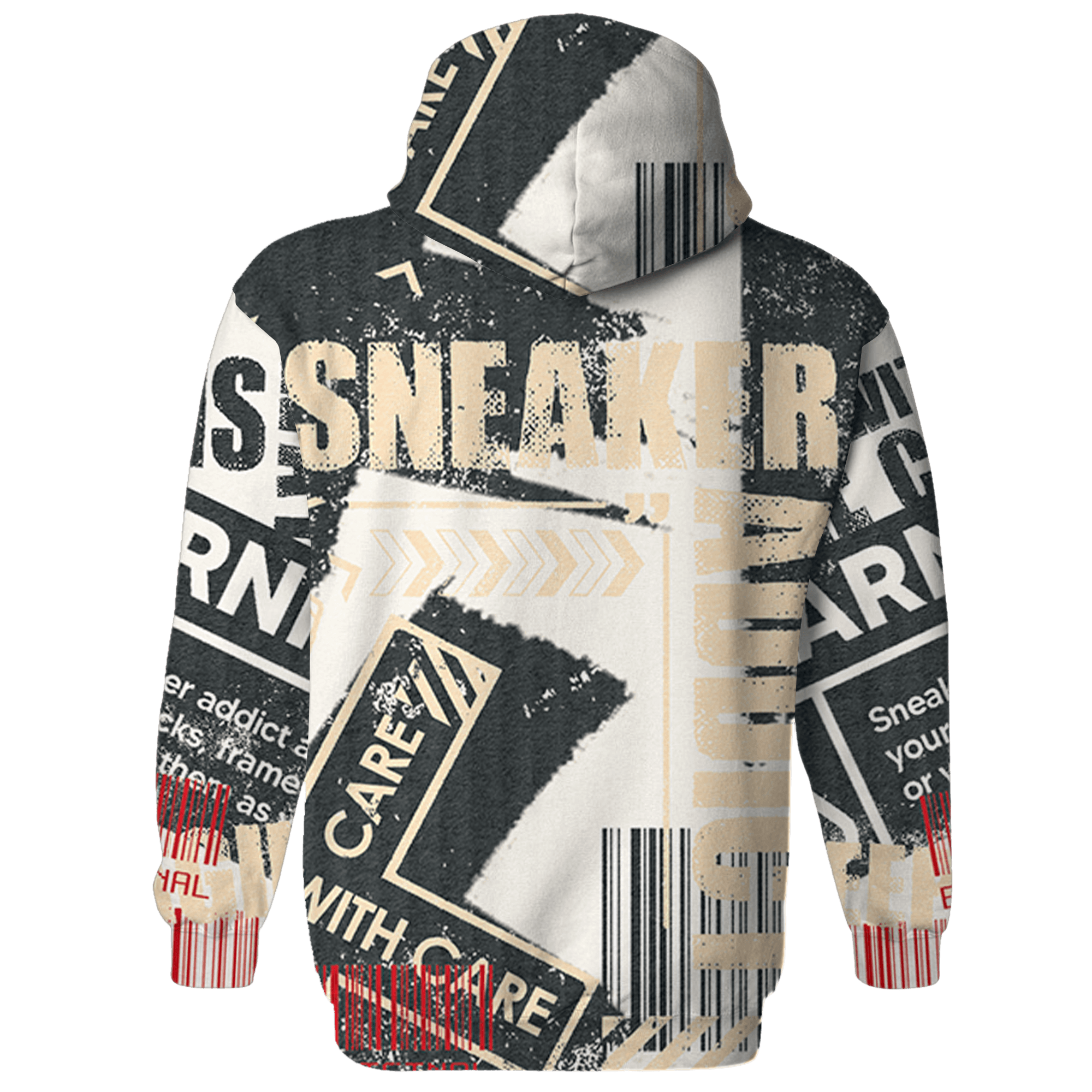 Jumman Jack University Red Hoodie Match Sneaker Addict 3D All-Over Print Warning - NastyJamz