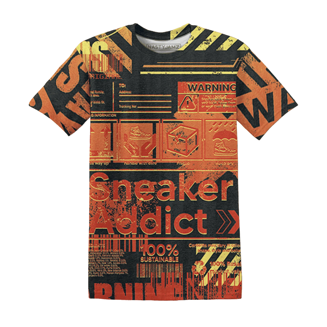 VaporMax-Crimson-Total-Orange-Plus-T-Shirt-Match-Sneaker-Addict-3D-Warning