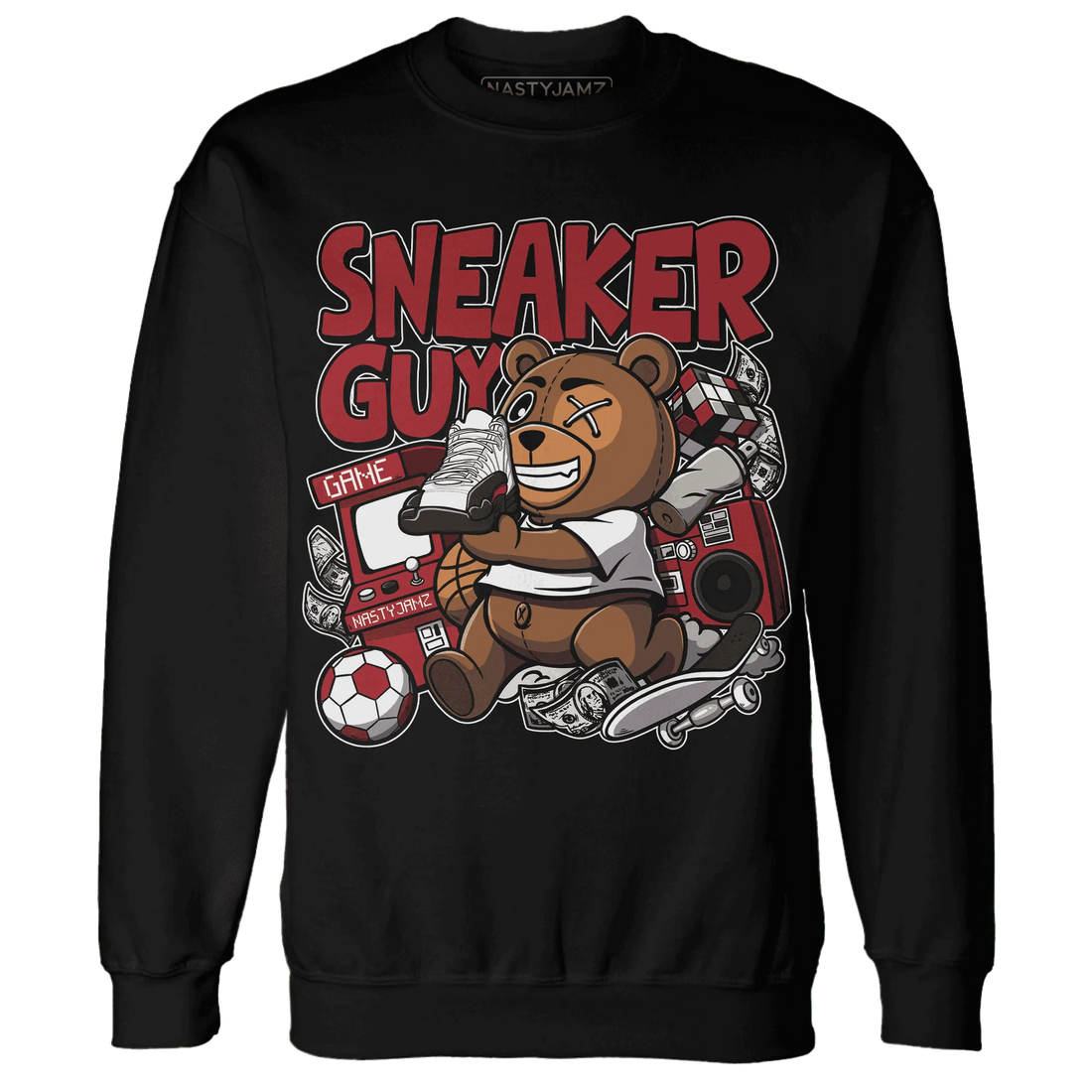 Retro-Red-Taxi-12s-Sweatshirt-Match-Sneaker-BER