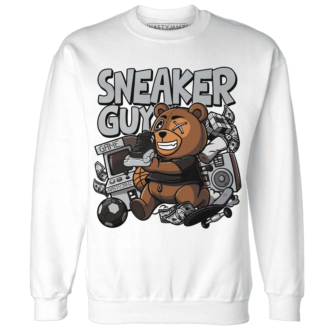 NastyJamz-Wolf-Grey-12s-Sweatshirt-Match-Sneaker-BER