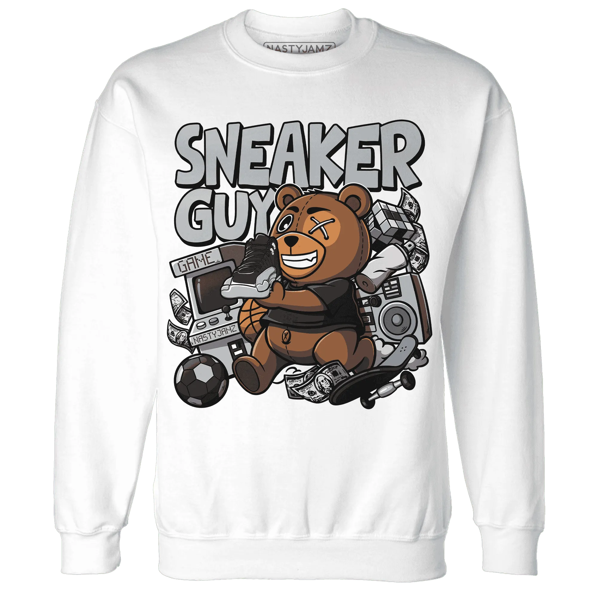 NastyJamz-Wolf-Grey-12s-Sweatshirt-Match-Sneaker-BER