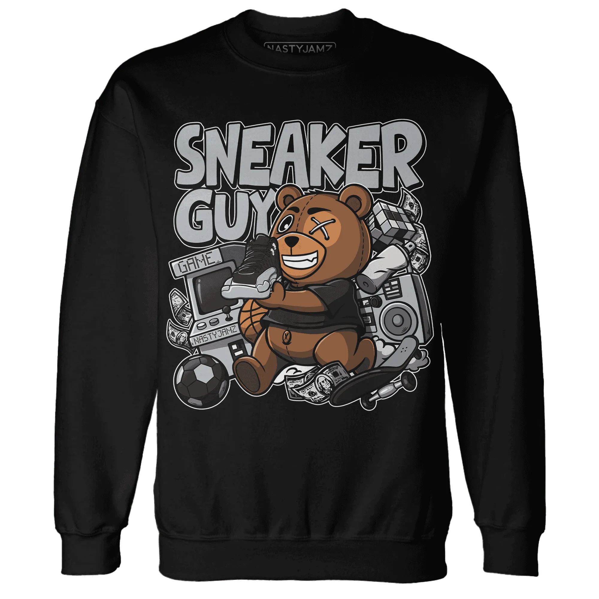 NastyJamz-Wolf-Grey-12s-Sweatshirt-Match-Sneaker-BER