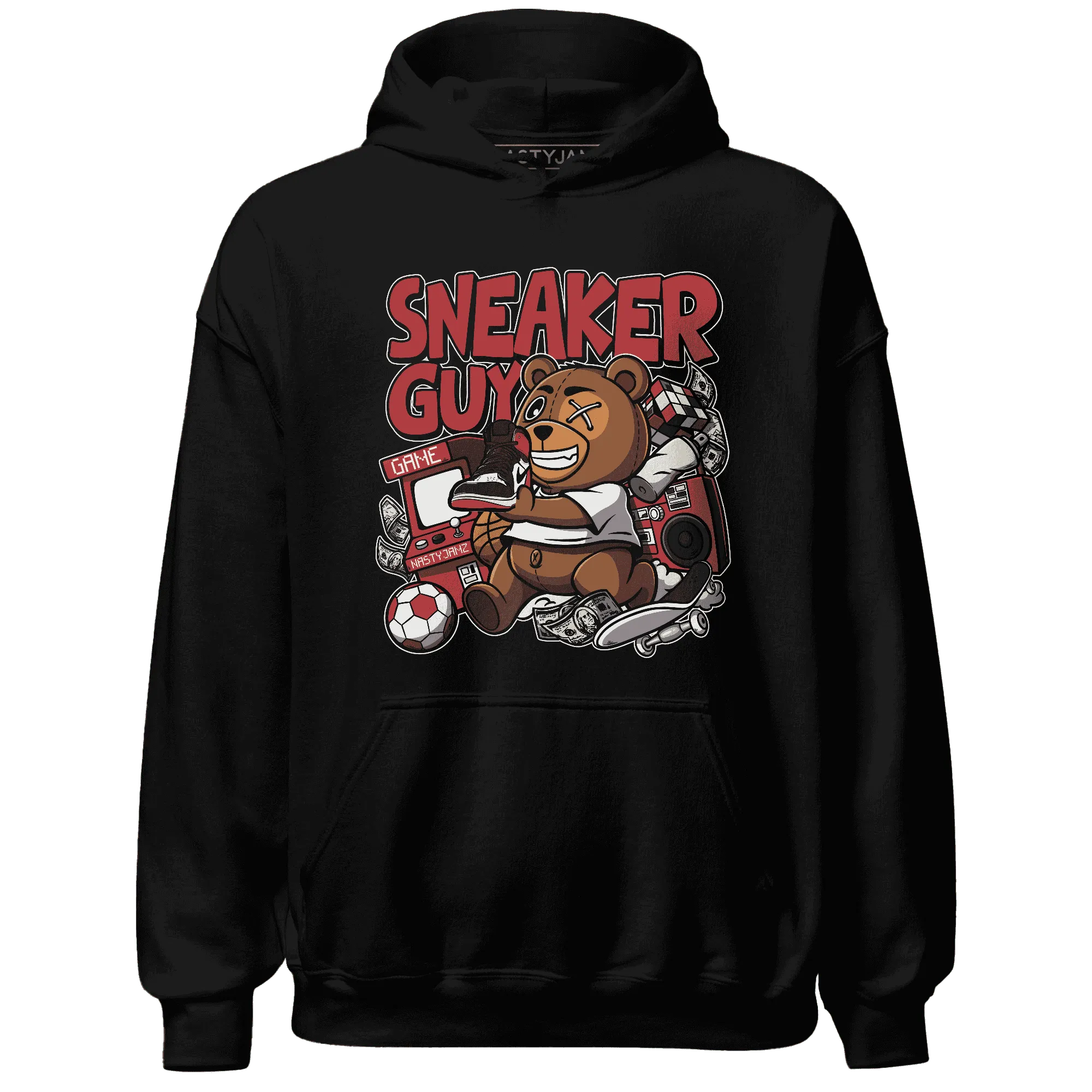 Black-Toe-Reimagined-Red-White-1s-NastyJamz-Hoodie-Match-Sneaker-BER