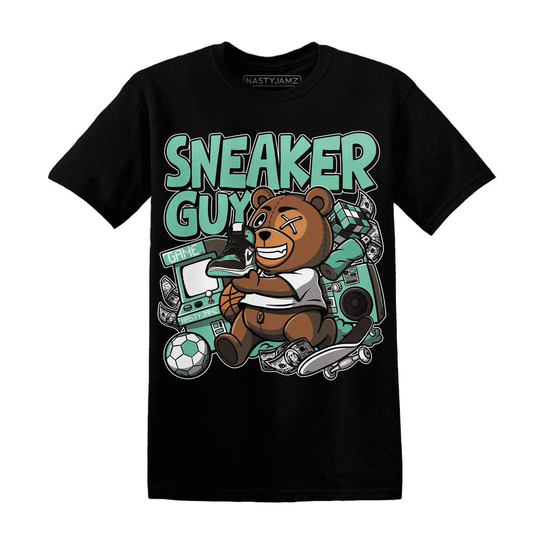High-OG-Green-Glow-1s-T-Shirt-Match-Sneaker-BER