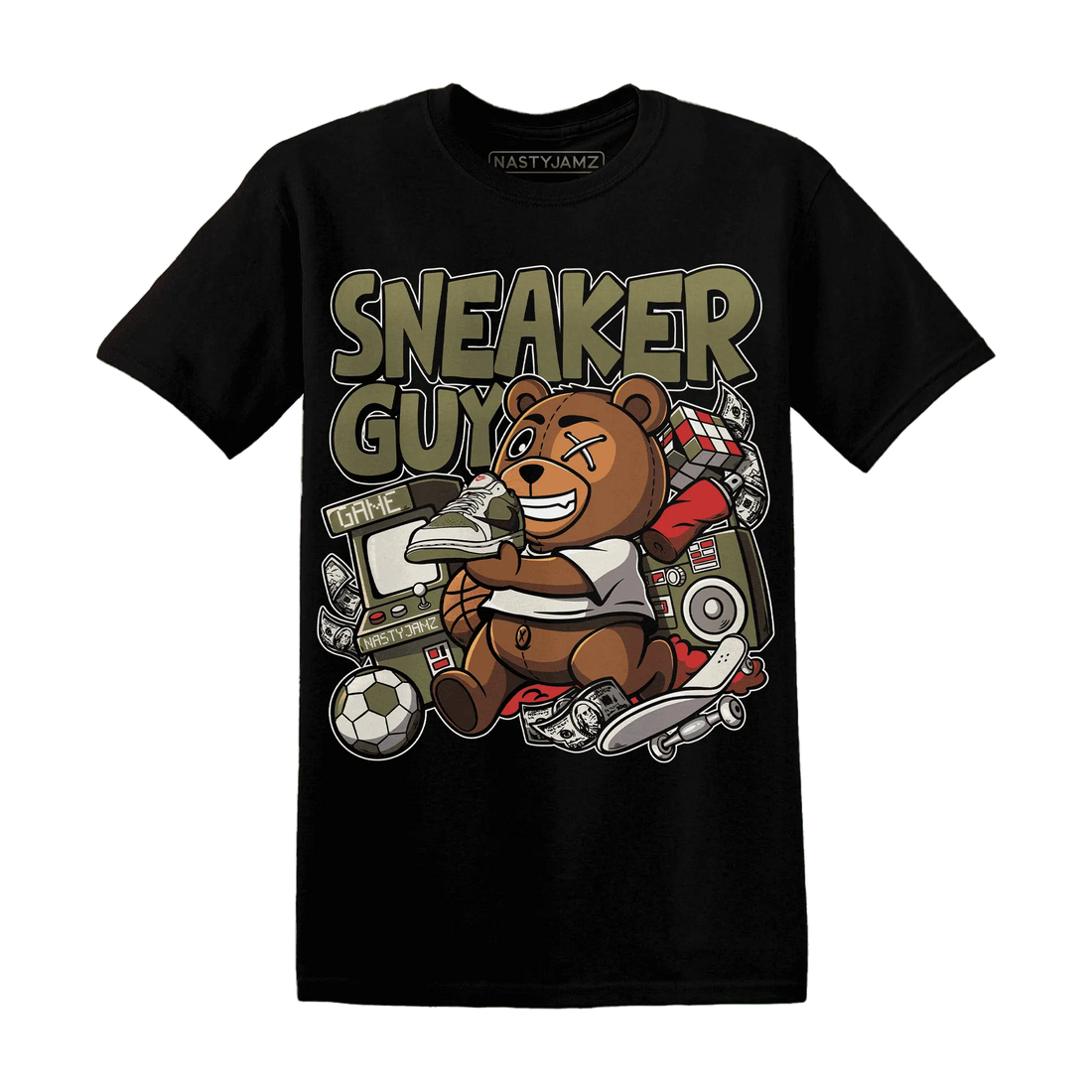 NastyJamz-Medium-Olive-1s-T-Shirt-Match-Sneaker-BER