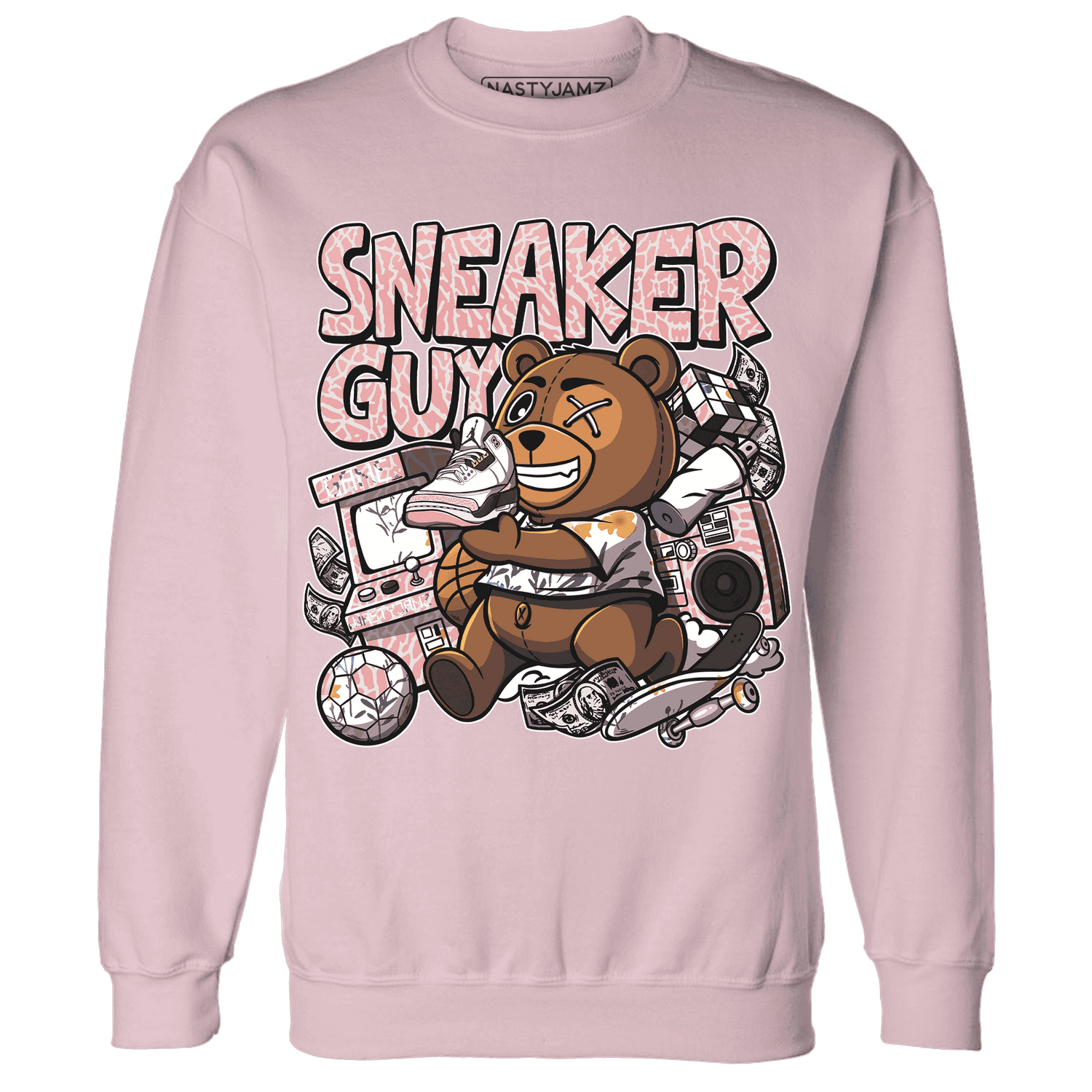 Red-Stardust-3s-Sweatshirt-Match-Sneaker-BER