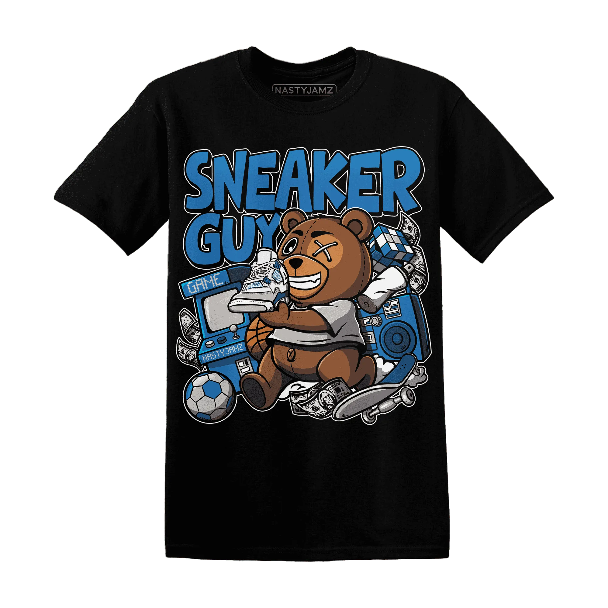 Industrial-Blue-4s-T-Shirt-Match-Sneaker-BER